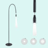 White Light LED Lamp with Adjustable Focus + 03 Sec UV/LED Eyelash Glue 3ml.