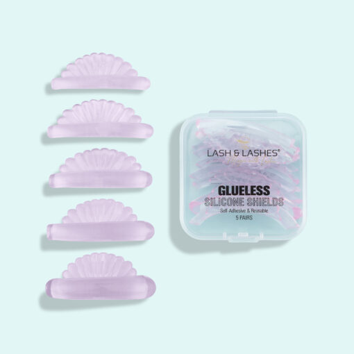 Self-Adhesive, Reusable Silicone Pad for Eyelash Lifting