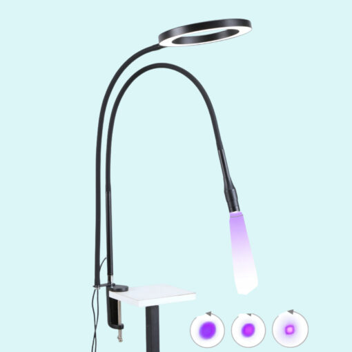 Asztalra Rögzíthető Duo UV / LED Lámpa