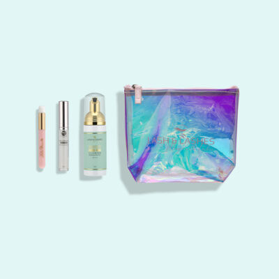 Home Aftercare Package with Super Sensitive Eyelash Shampoo, Brush, Aftercare Fluid and Gift Set