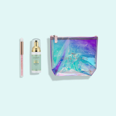 Home Aftercare Package with Super Sensitive Eyelash Shampoo, Crystal Brush and Gift Set