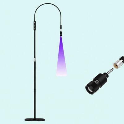 UV/LED Eyelash Lamp with Adjustable Brightness and Focus